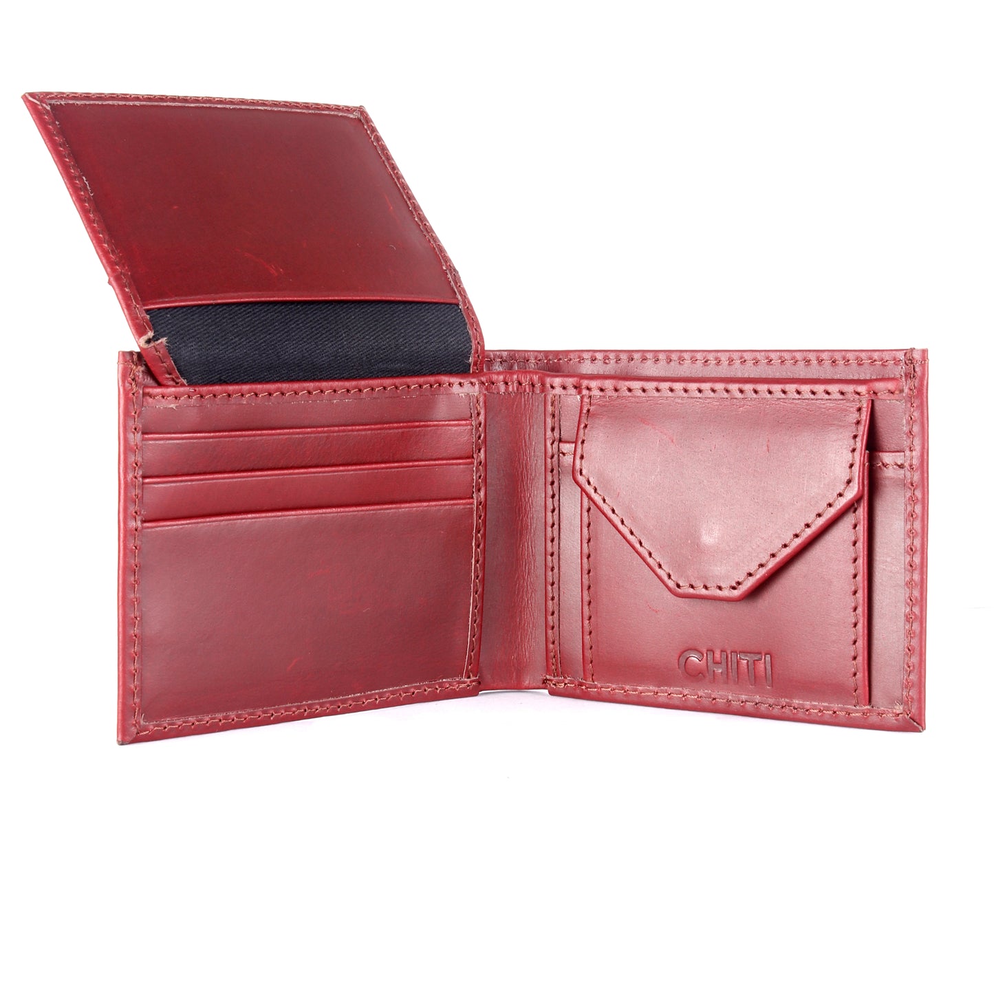 Plain Leather RFID Protected Wallet - Chiti