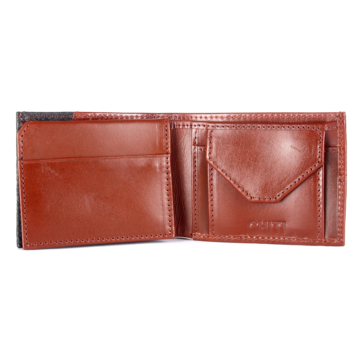 Dual Color RFID Protected Genuine Leather Wallet - Chiti