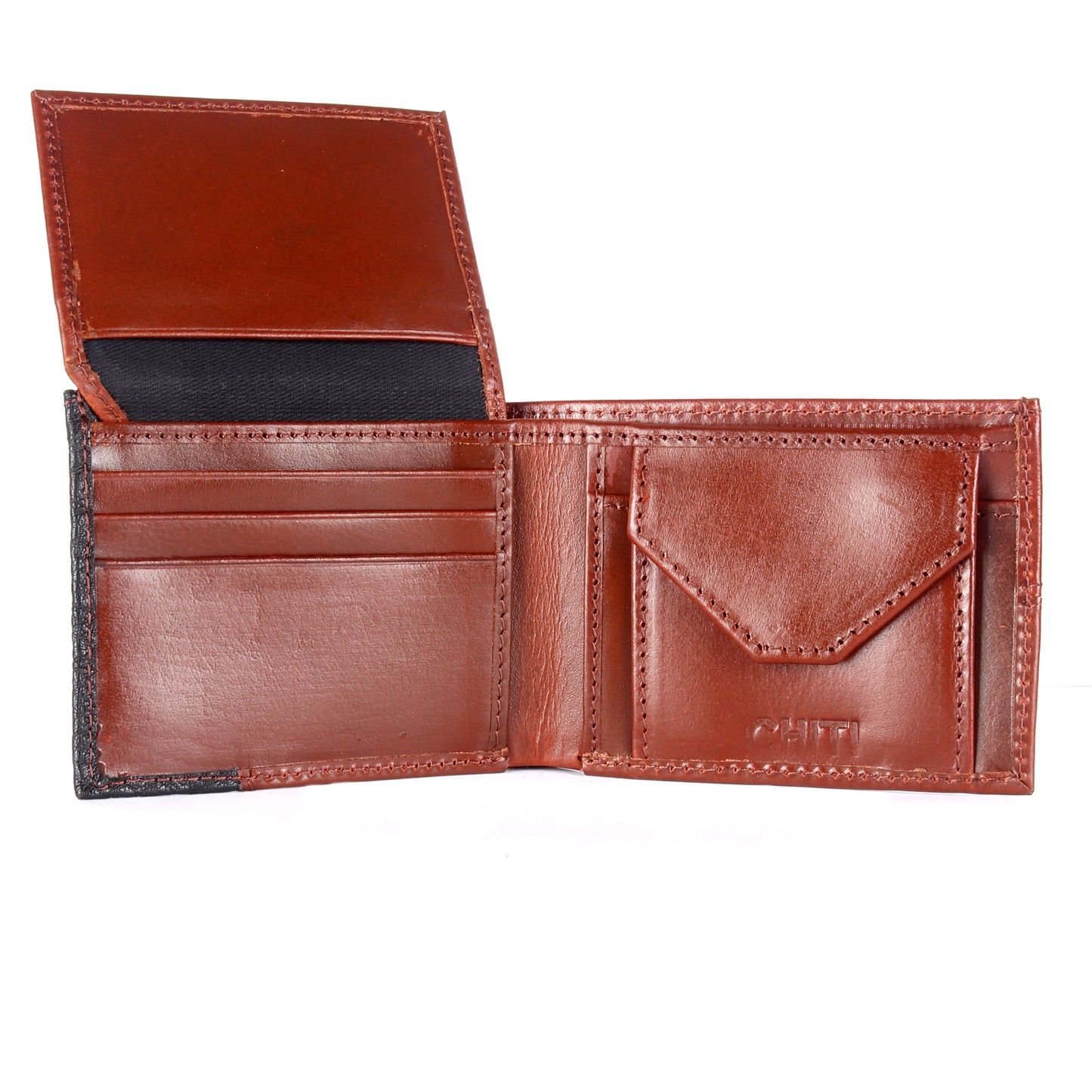 Dual Color RFID Protected Genuine Leather Wallet - Chiti