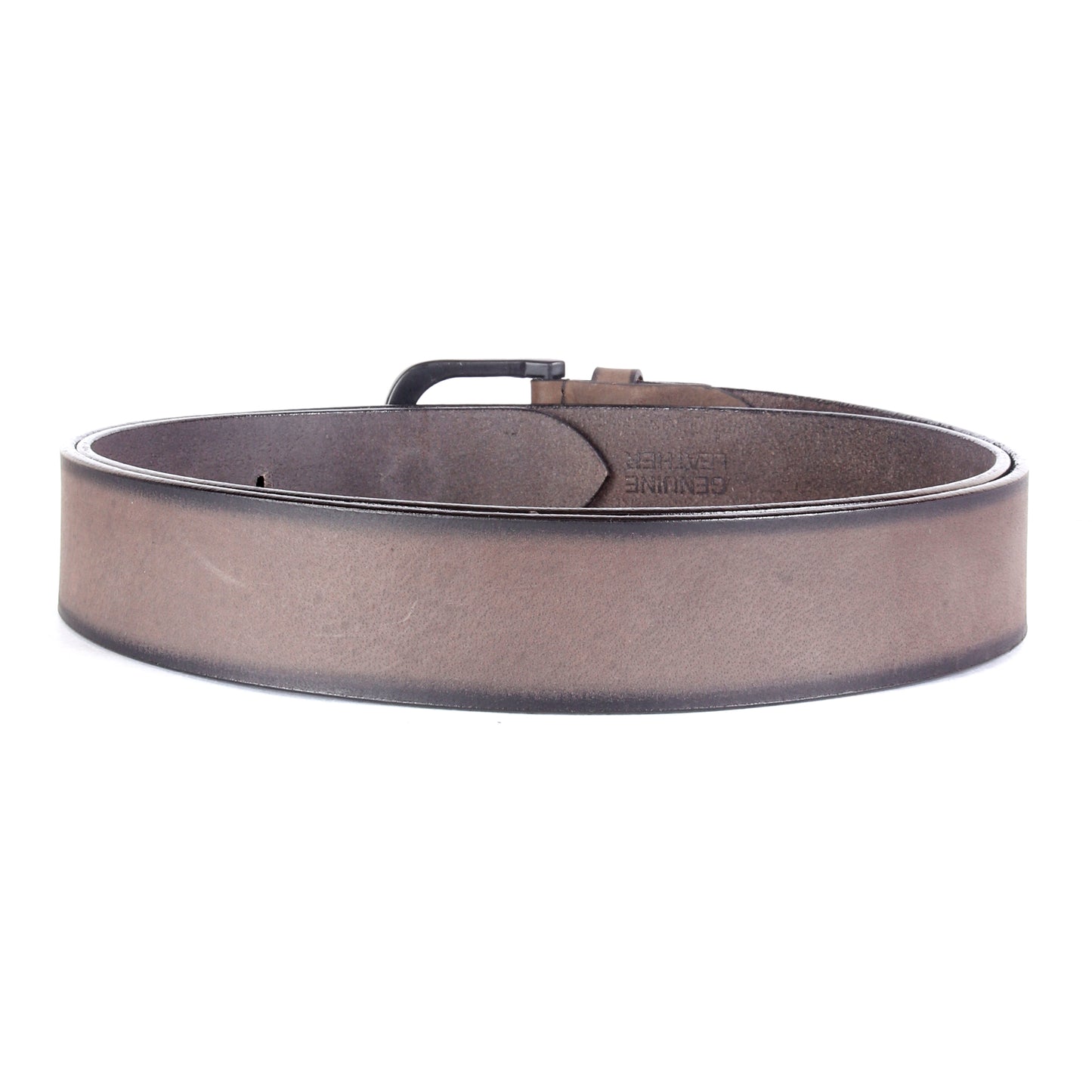 Charcoal Elegance Leather Belt - Chiti