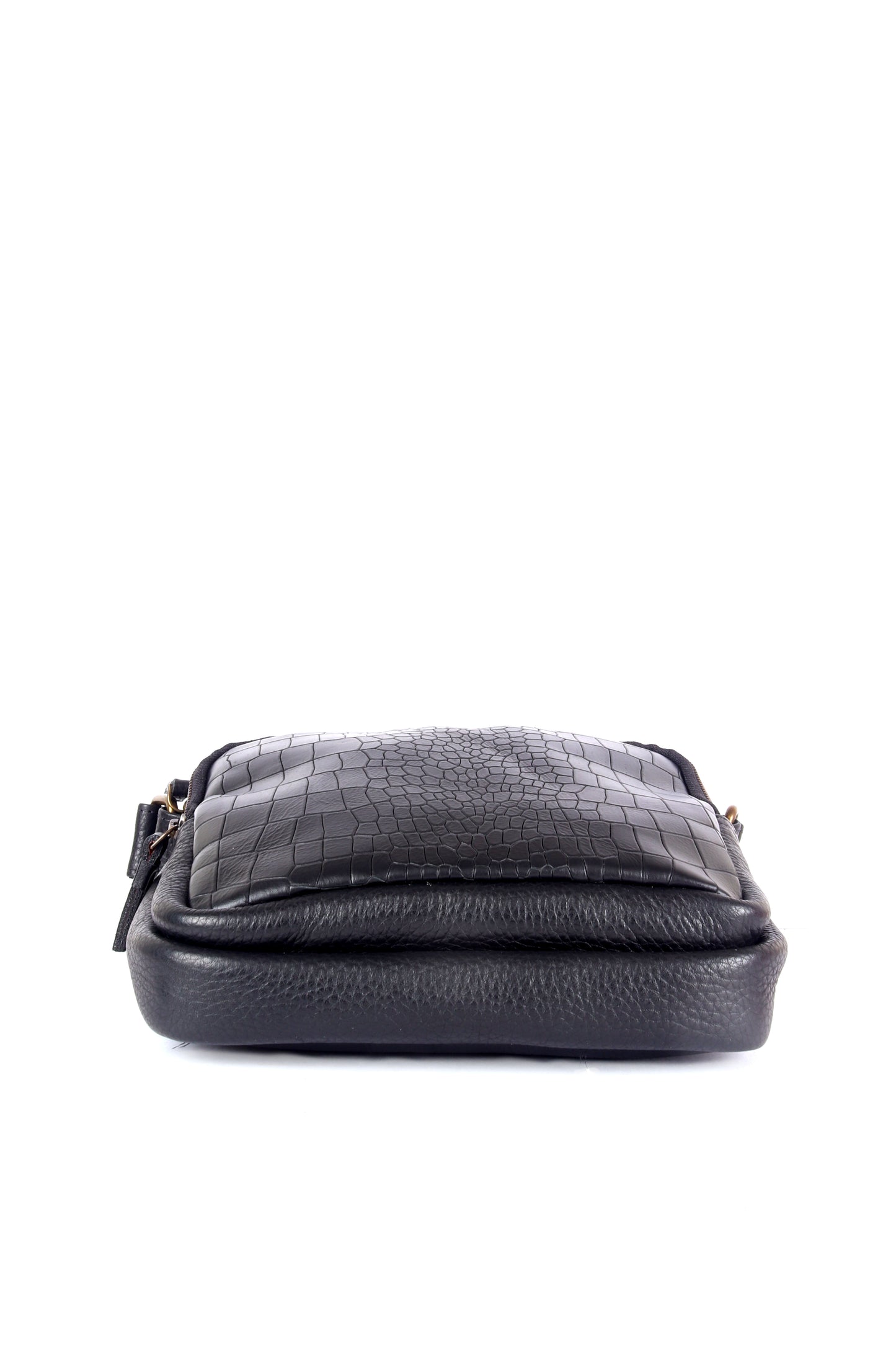 CrocoGlide Leather Sling Bag - Chiti
