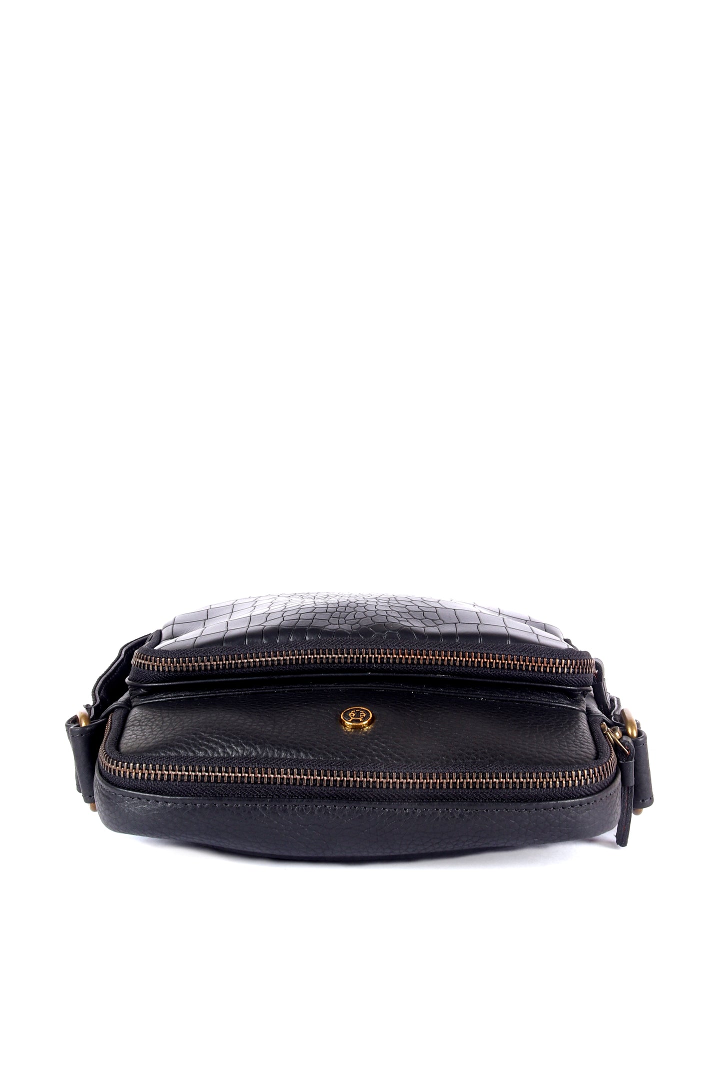 CrocoGlide Leather Sling Bag - Chiti