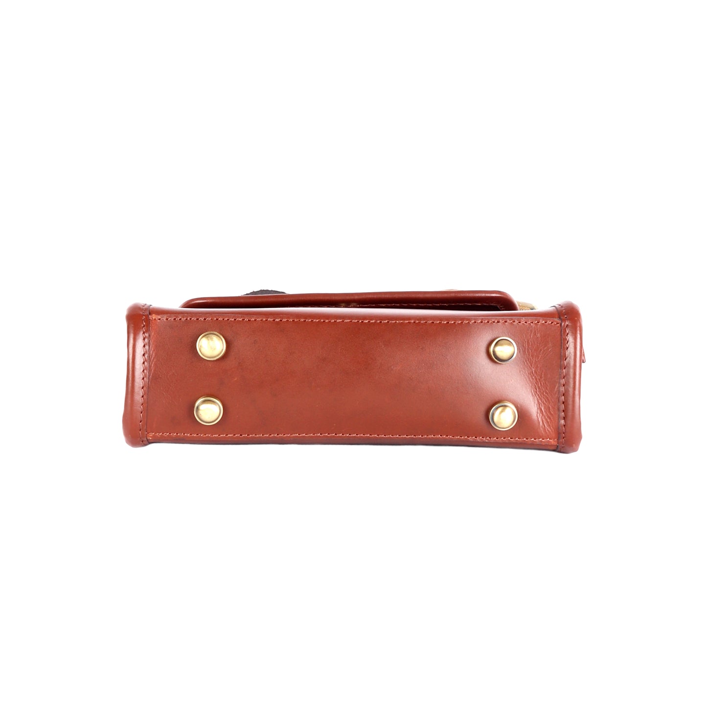 Phobos Small Brown Leather Satchel - Chiti