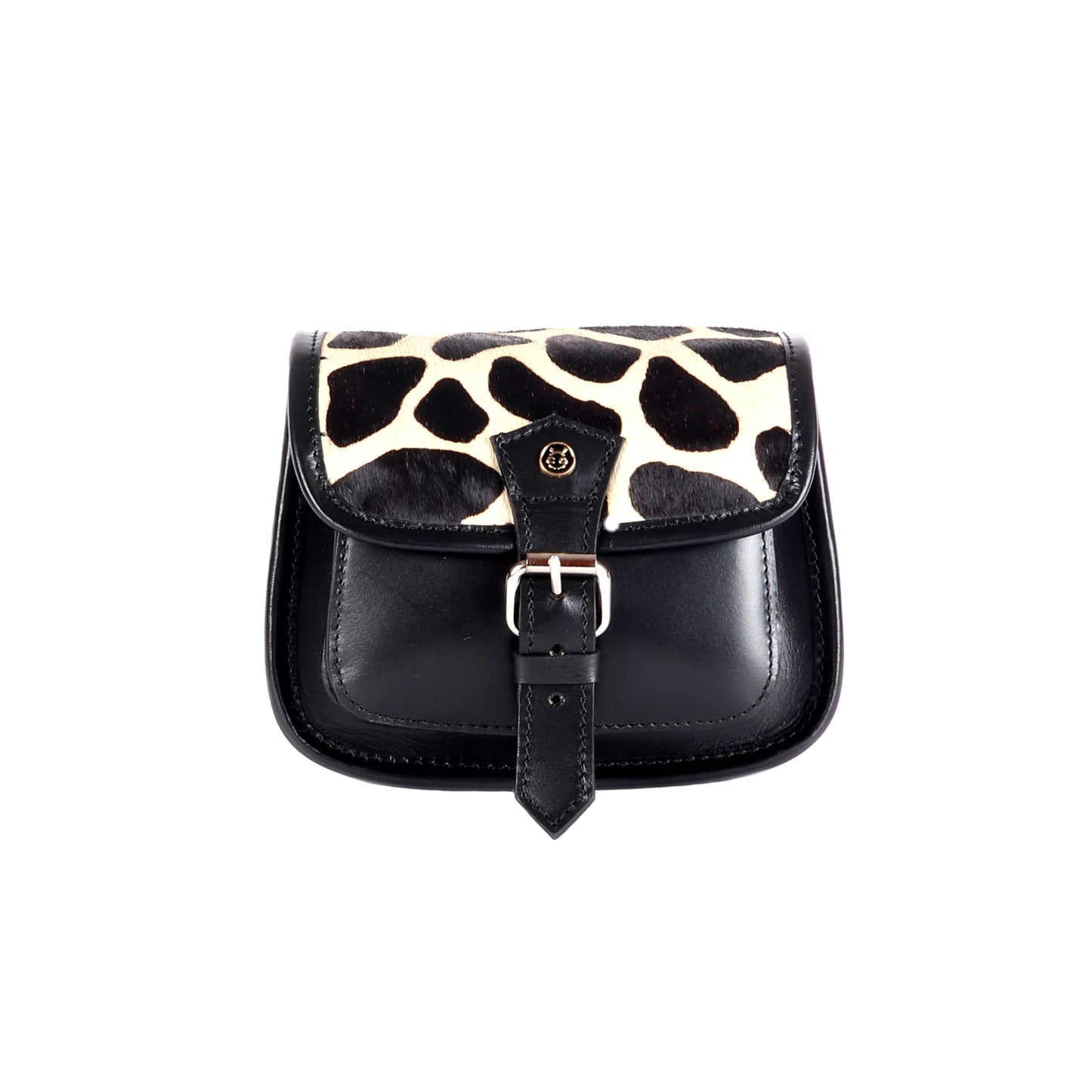 Charon Hair-On Black Leather Satchel - Chiti