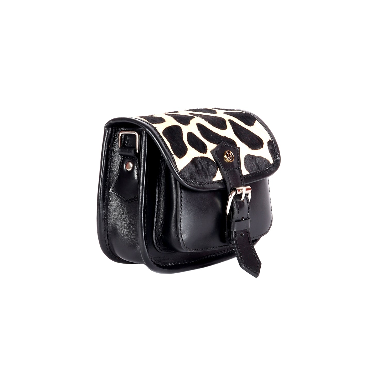 Charon Hair-On Black Leather Satchel - Chiti