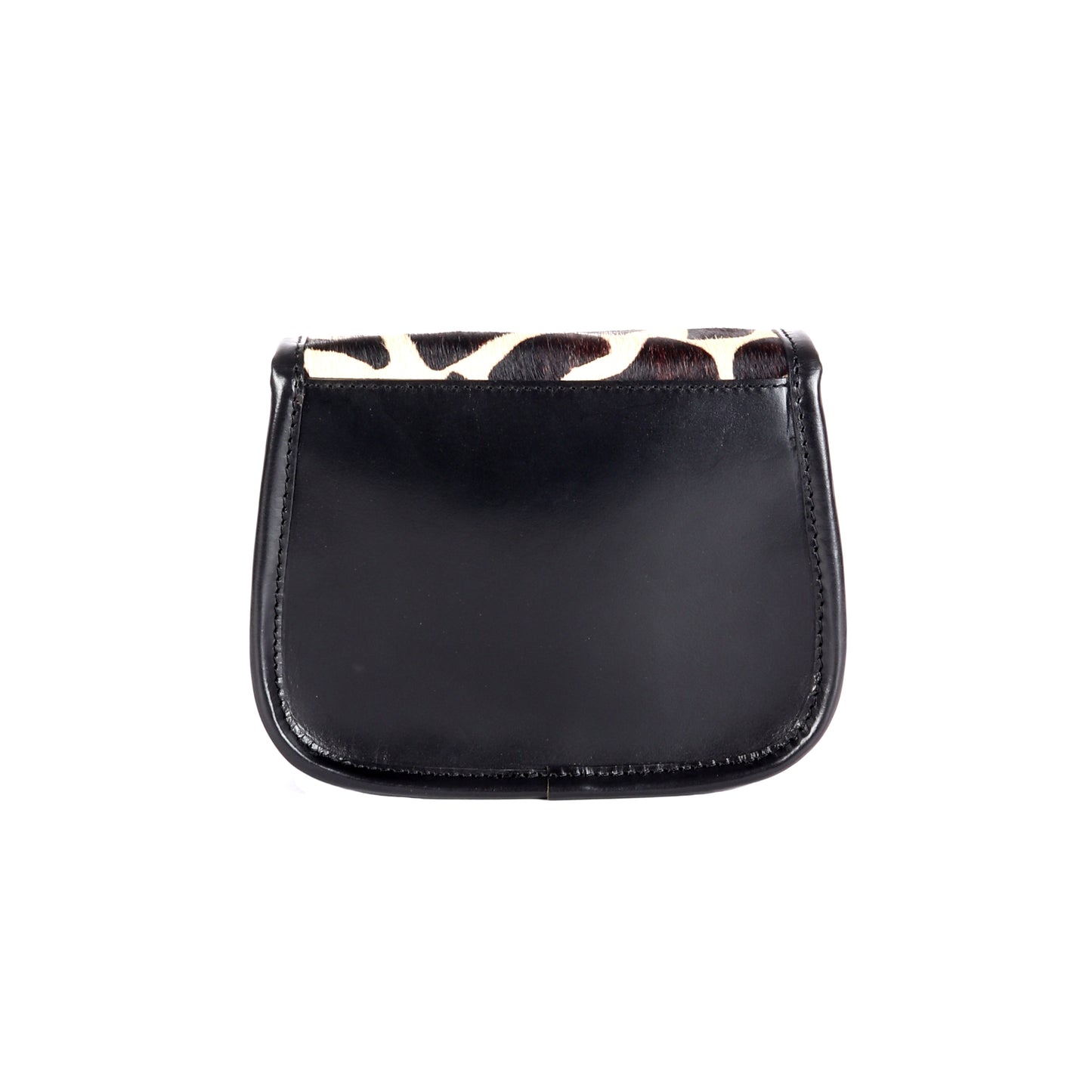 Charon Hair-On Black Leather Satchel - Chiti