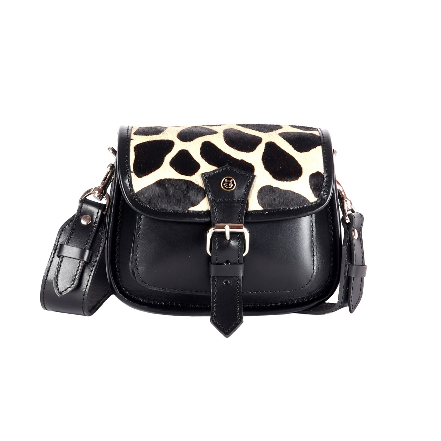 Charon Hair-On Black Leather Satchel - Chiti