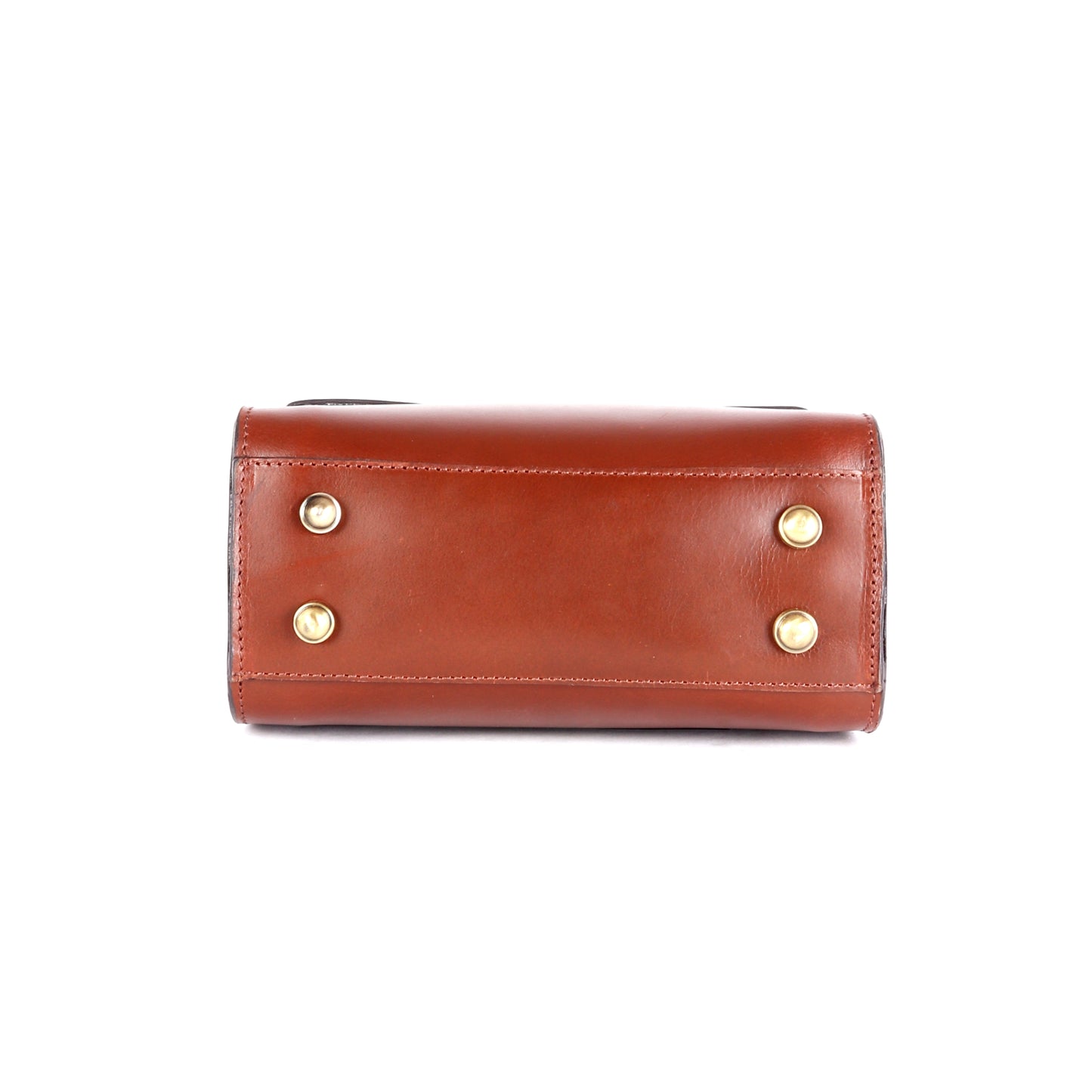 Elara Premium Brown Leather Satchel - Chiti