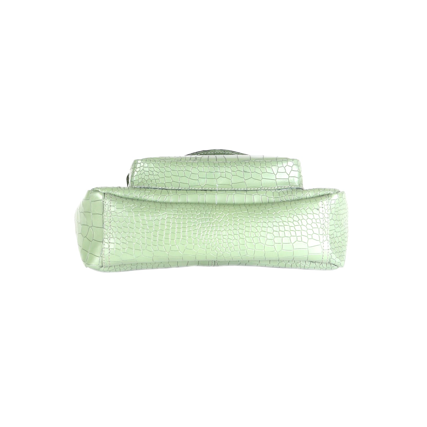 Ganymede Croco Green Leather Handbag - Chiti