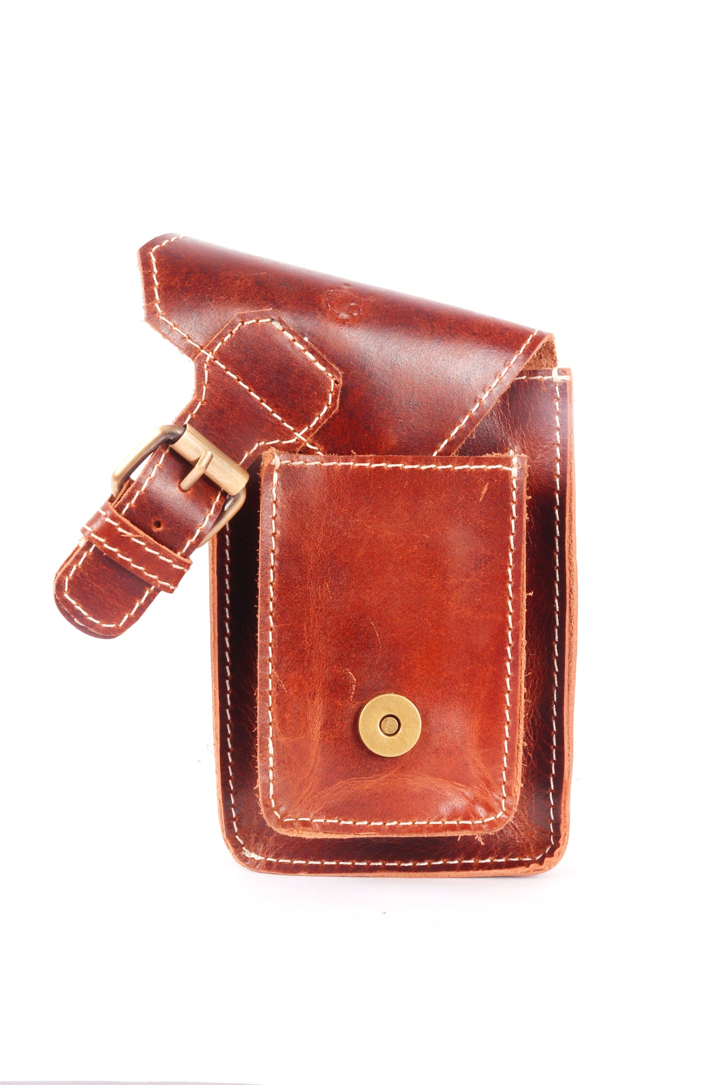 Genuine Leather Mobile Holster Pouch - Chiti