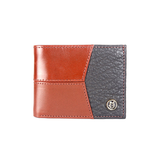 Dual Color RFID Protected Genuine Leather Wallet