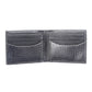 Black Croco Effect Bifold RFID Protected Genuine Leather Wallet - Chiti