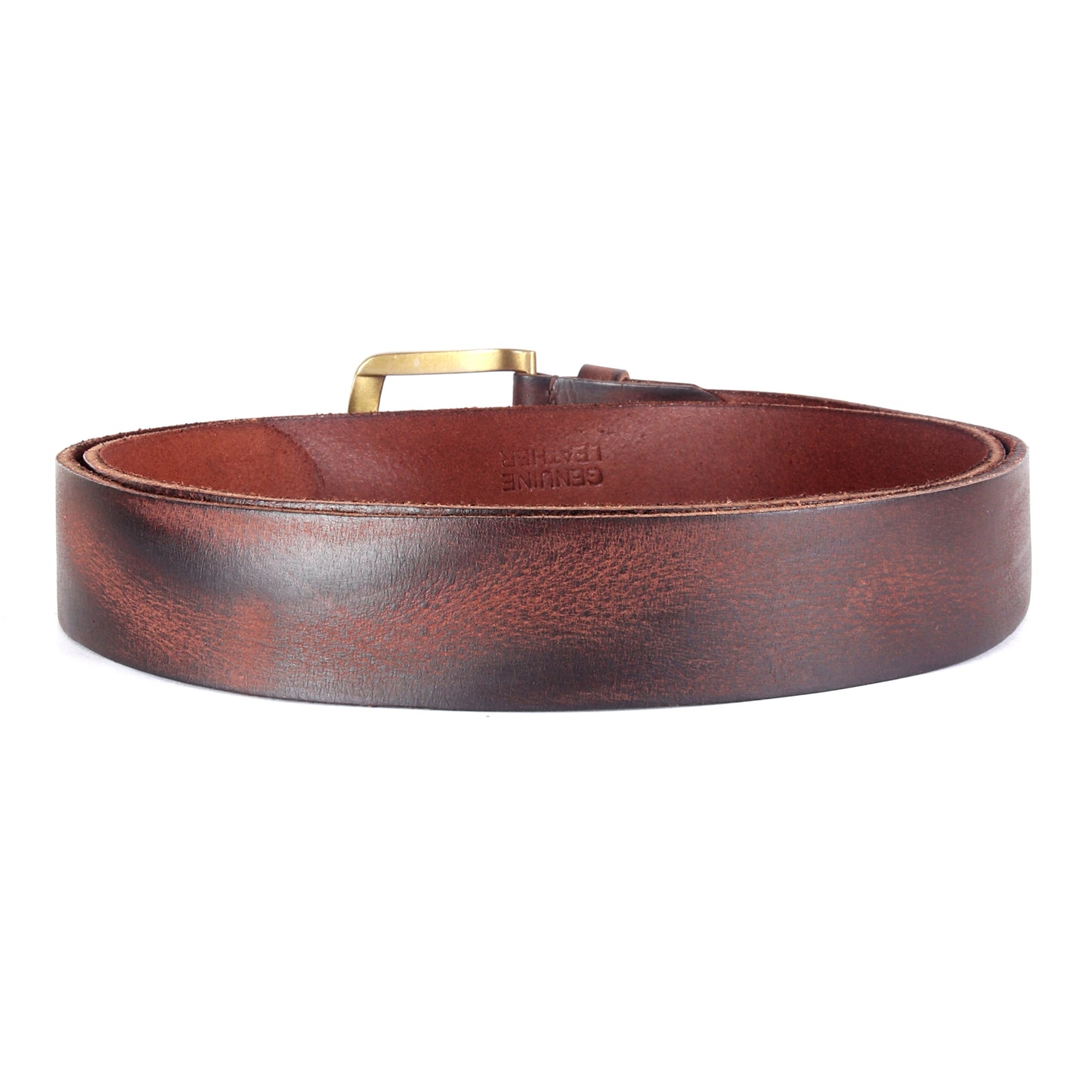 Sahara Saga: Antique Buckle Crushed Leather Belt - Chiti