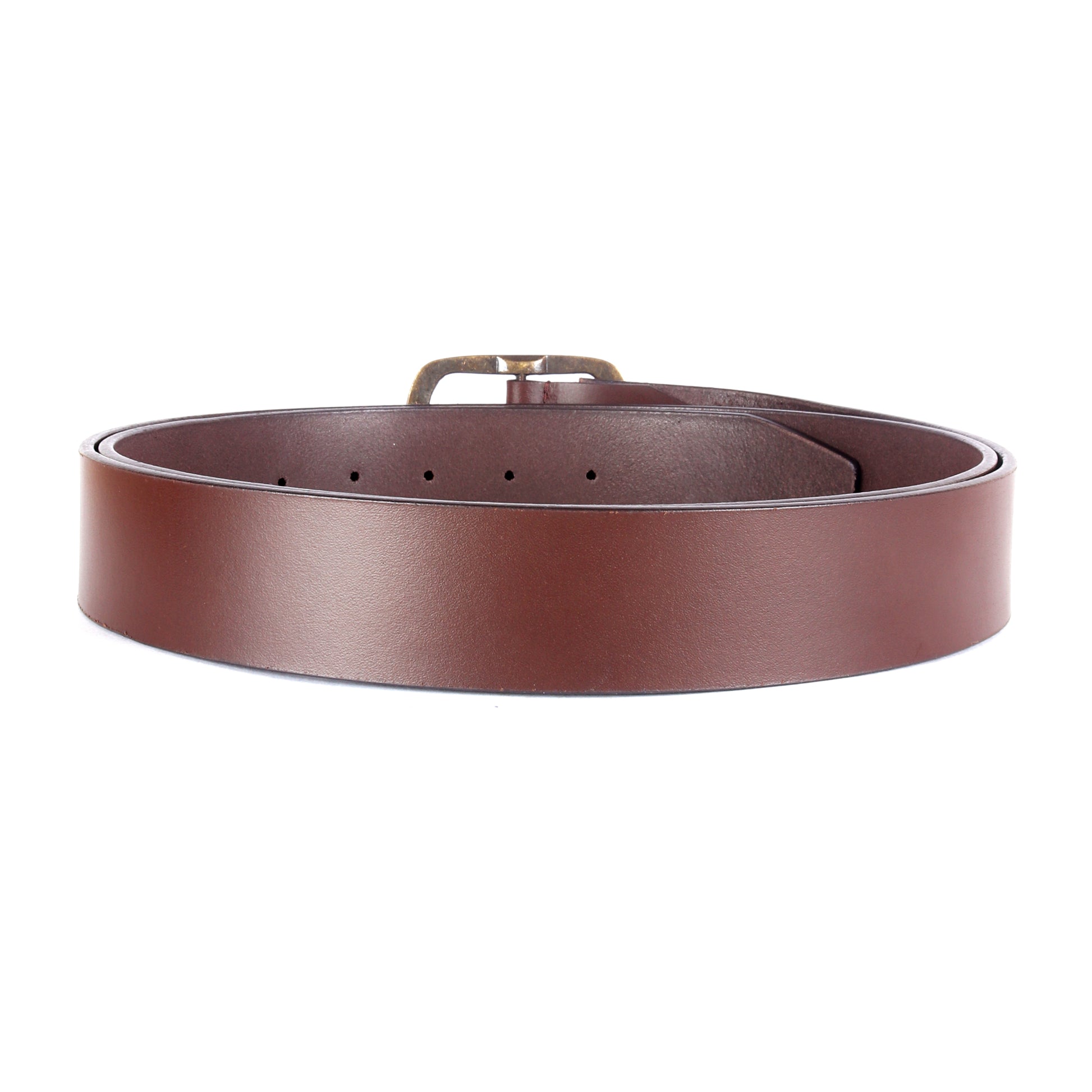Retro Charm Brown Leather Belt - Chiti