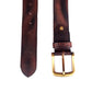 Sahara Saga: Antique Buckle Crushed Leather Belt