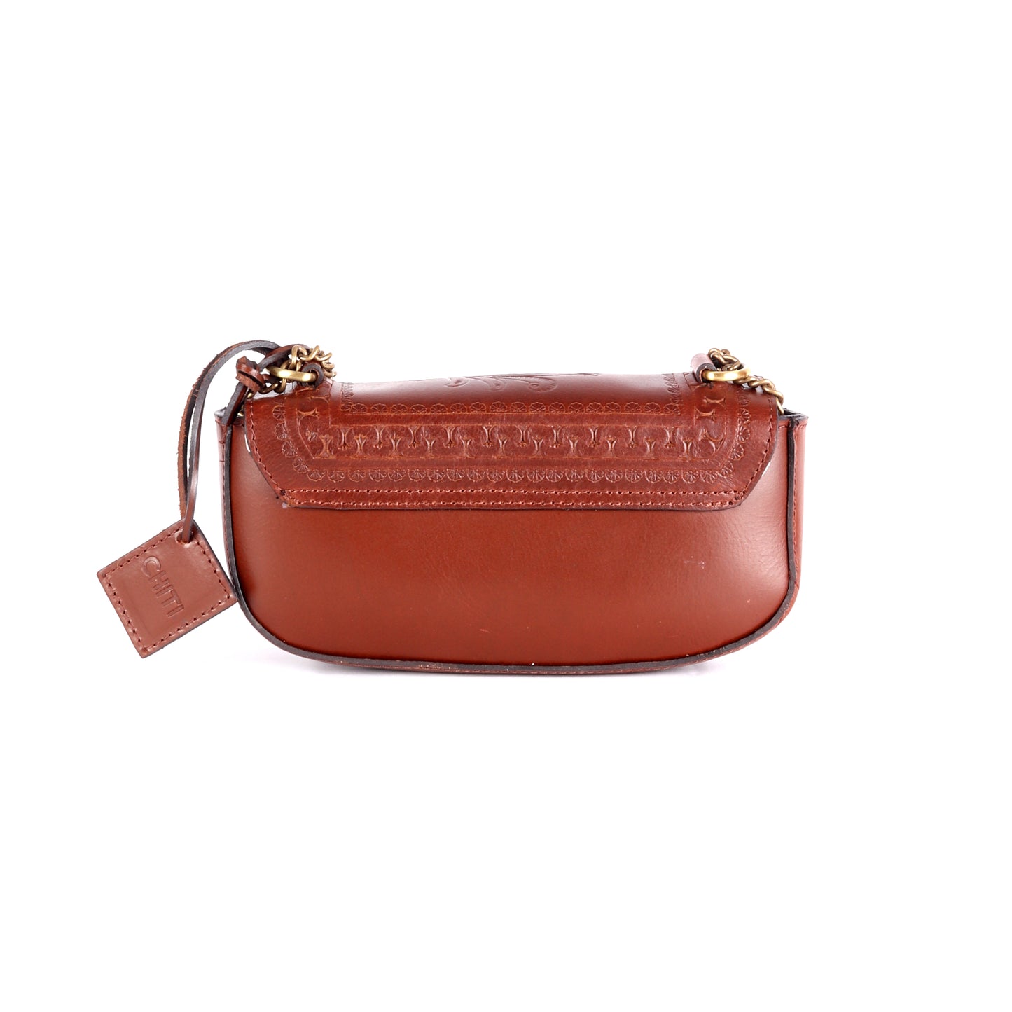 Herse Premium Brown Leather Sling Bag - Chiti