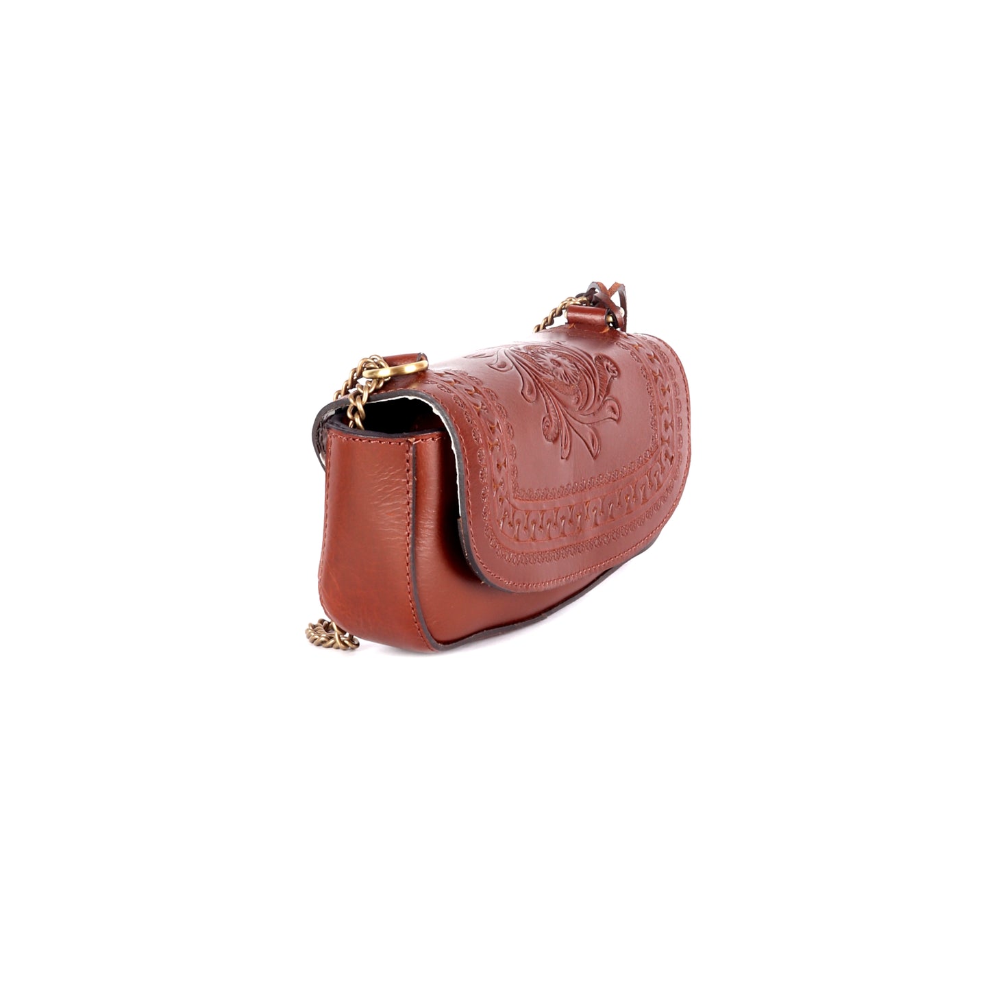 Herse Premium Brown Leather Sling Bag