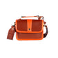 Bello Premium Brown and Orange Leather Satchel - Chiti