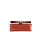 Triton Brown Leather Satchel with Hair-On Red Flap