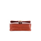 Triton Brown Leather Satchel with Hair-On Red Flap - Chiti