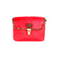 Martian Red Hair-On Leather Satchel