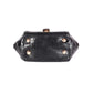 Dione Crocodile Pattern Black Leather Satchel