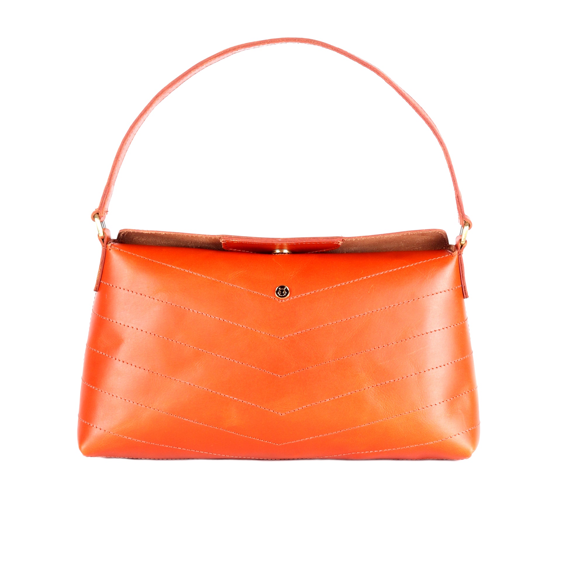 Callisto Tan Brown Leather Satchel - Chiti