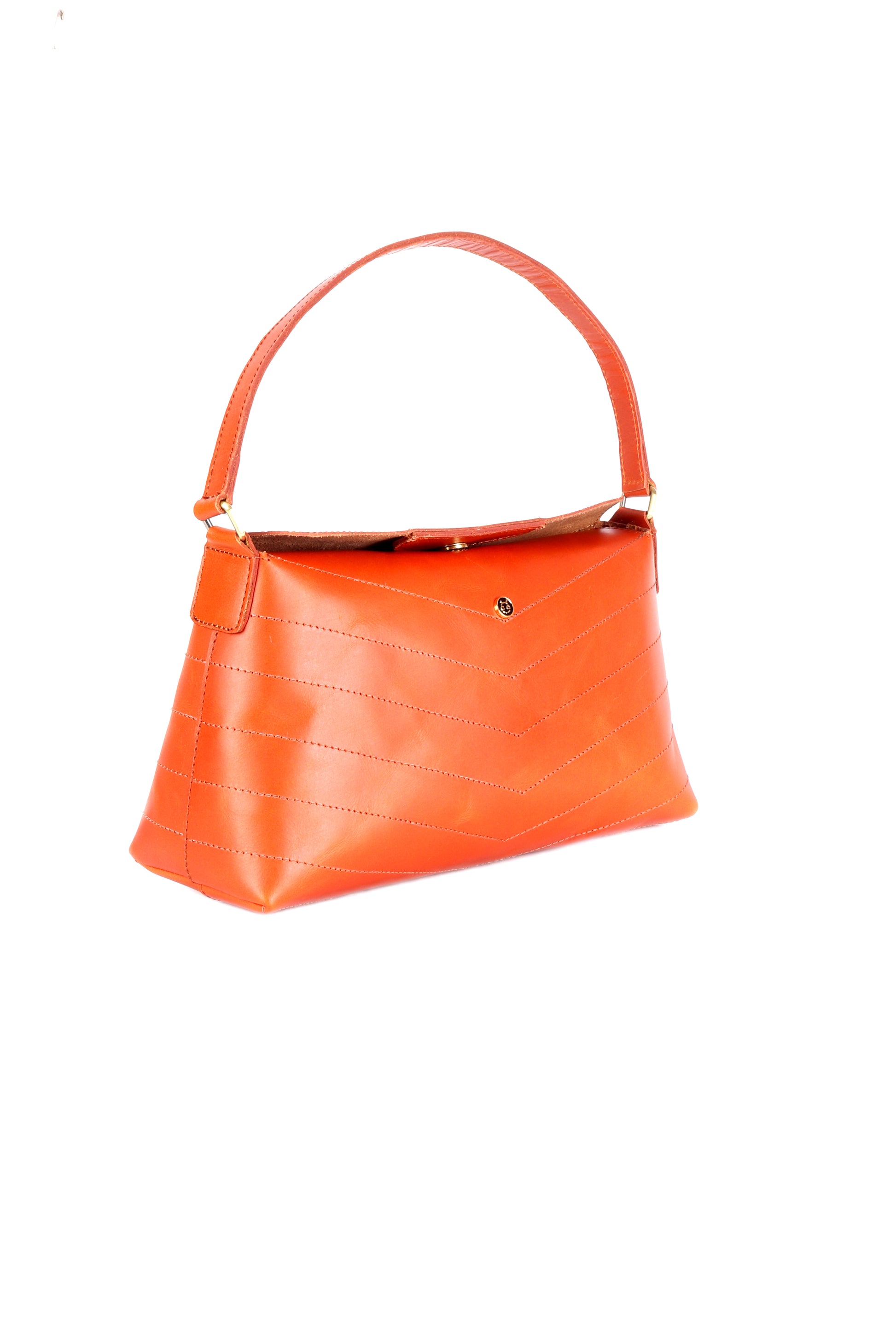 Callisto Tan Brown Leather Satchel - Chiti