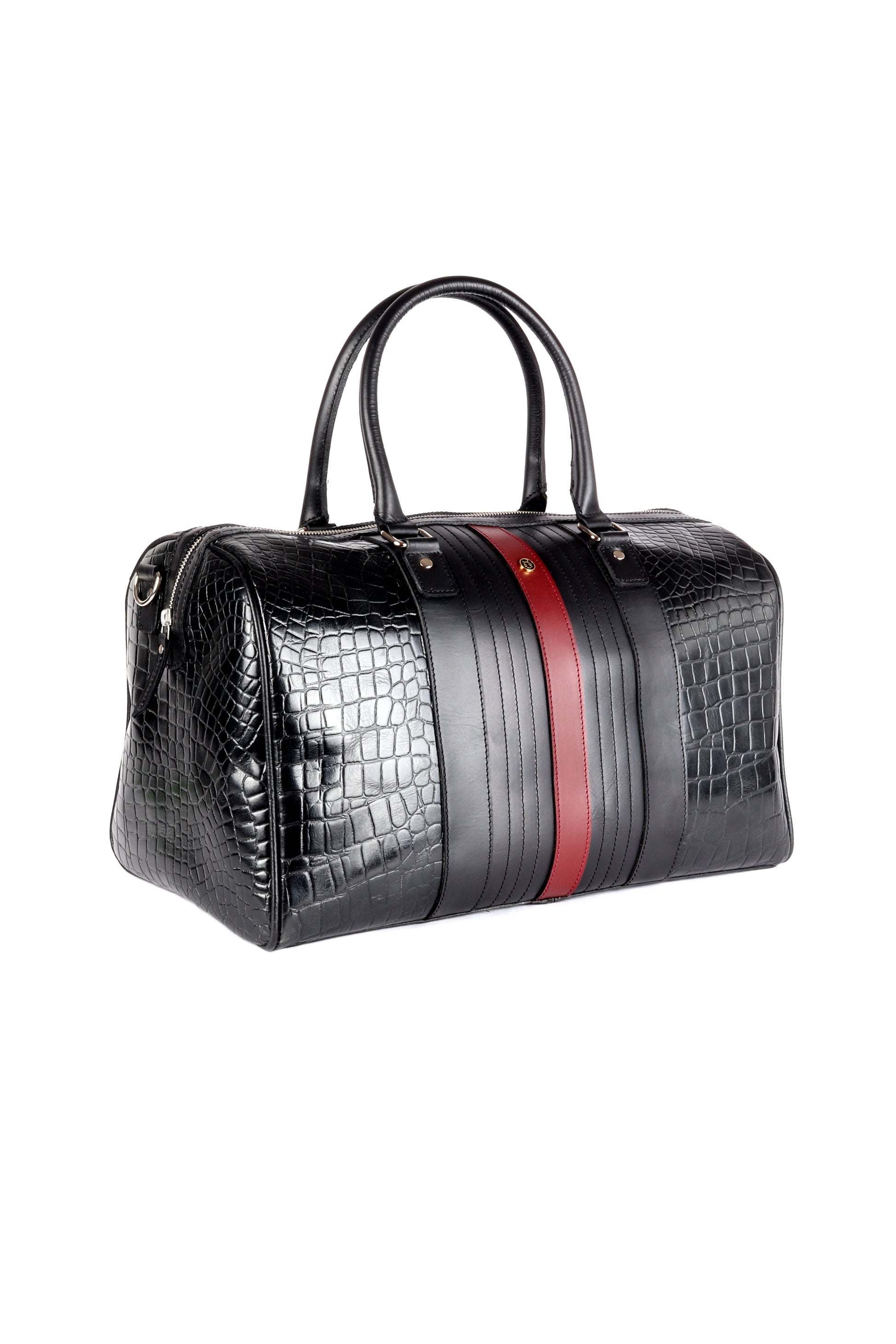 CrocoJet Black Duffle Bag - Chiti