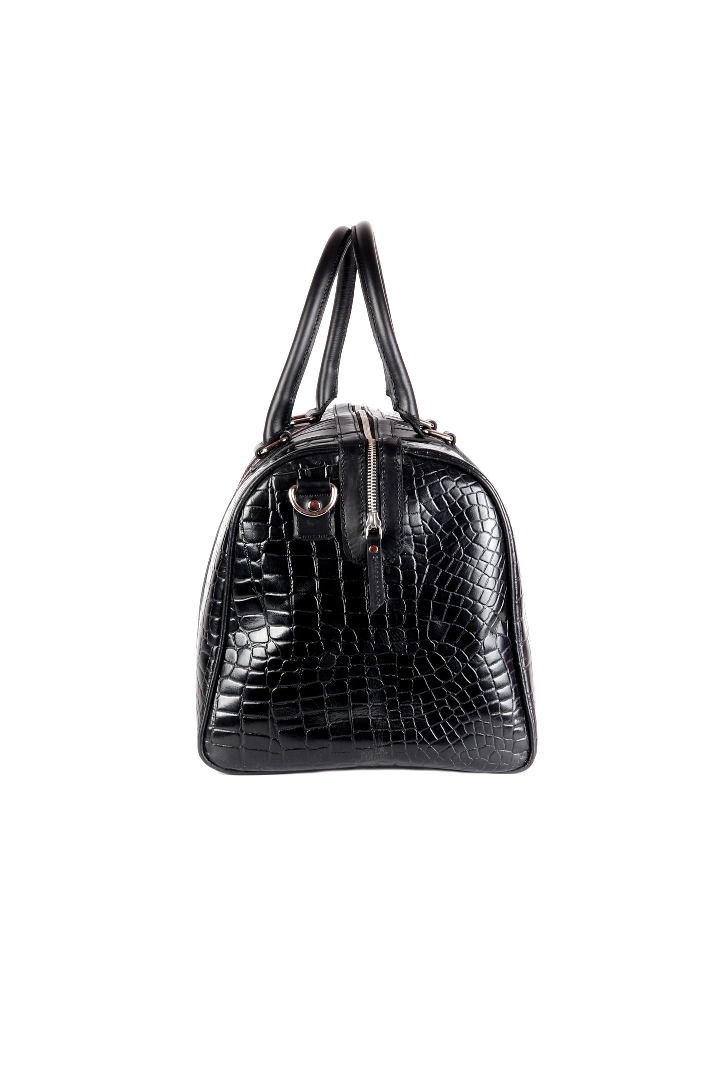CrocoJet Black Duffle Bag