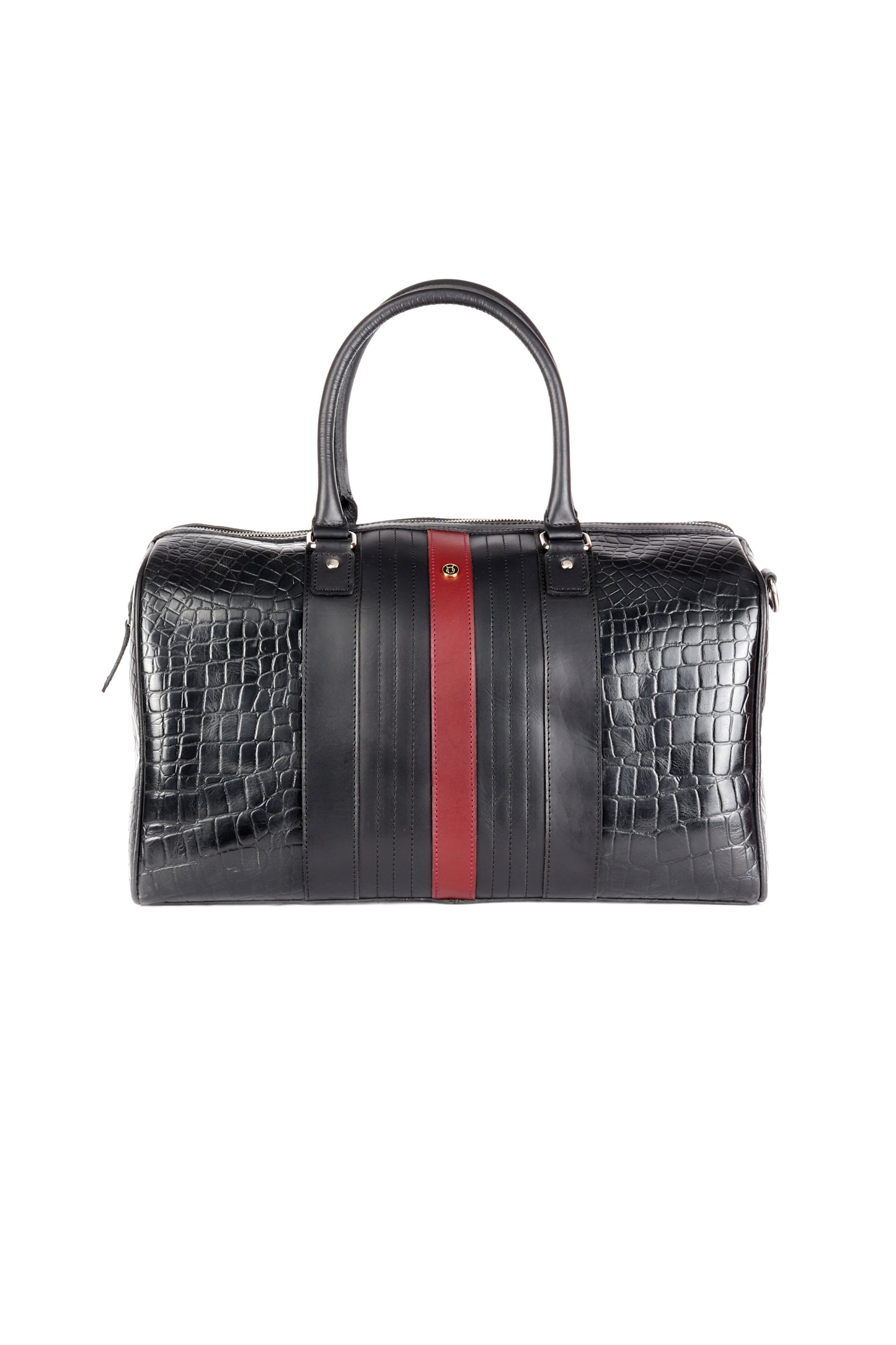 CrocoJet Black Duffle Bag - Chiti