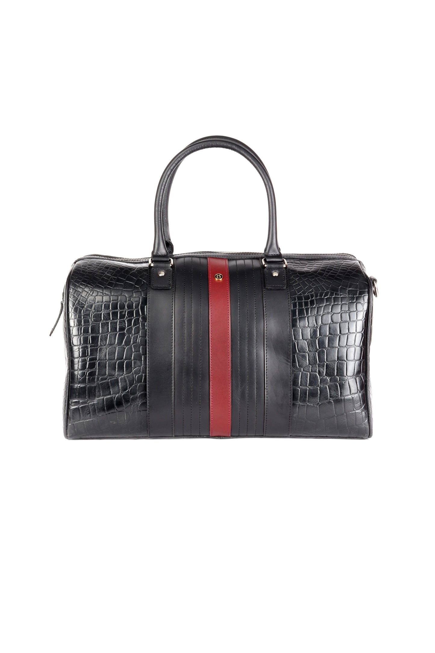 CrocoJet Black Duffle Bag