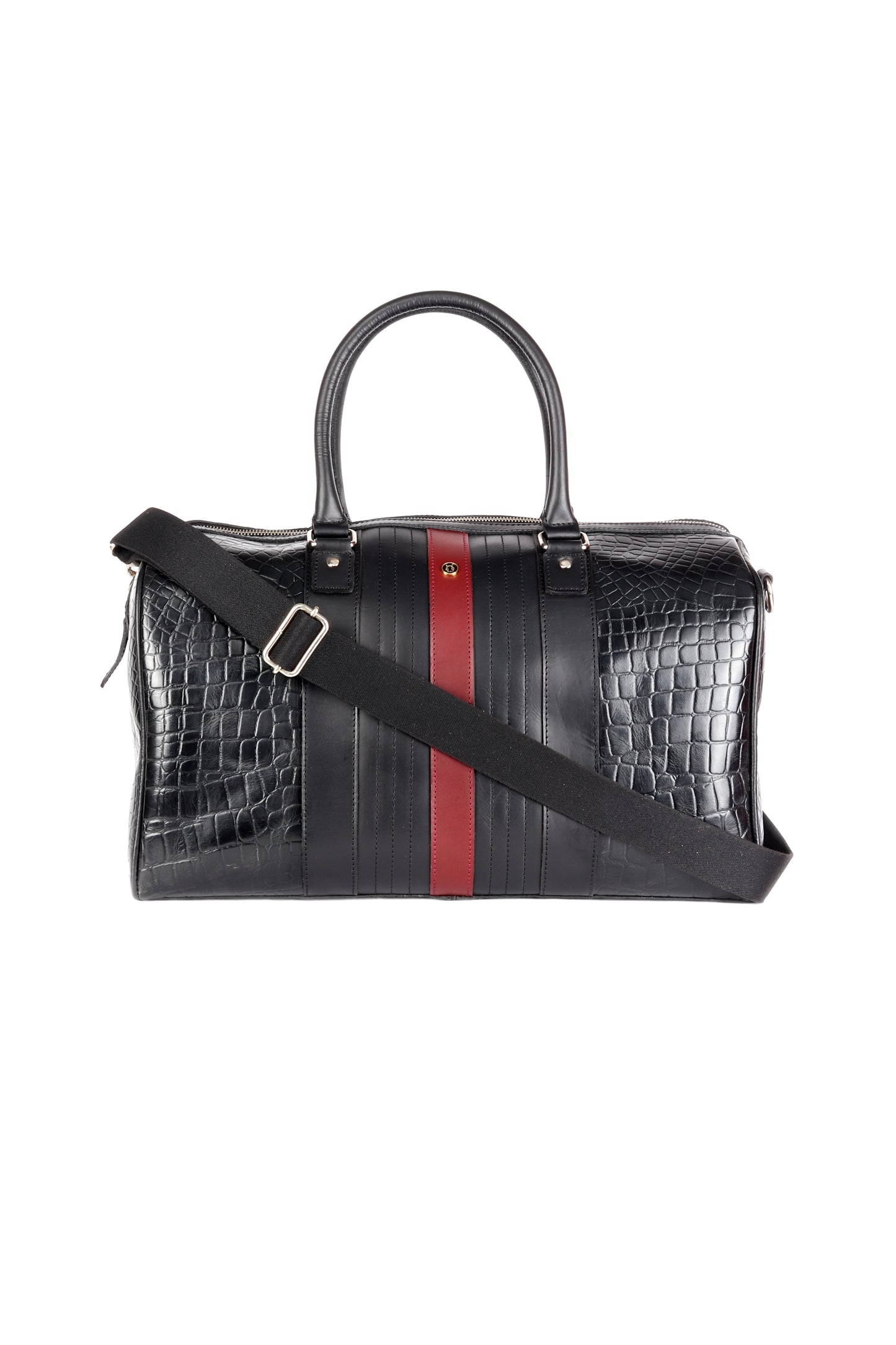 CrocoJet Black Duffle Bag - Chiti
