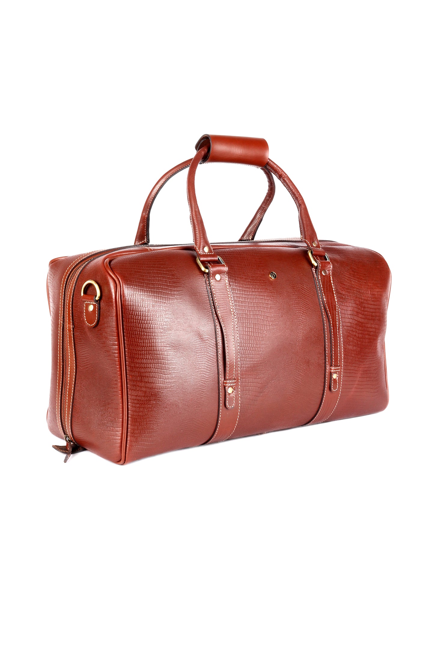 Serpentine Voyager Brown Duffle Bag - Chiti