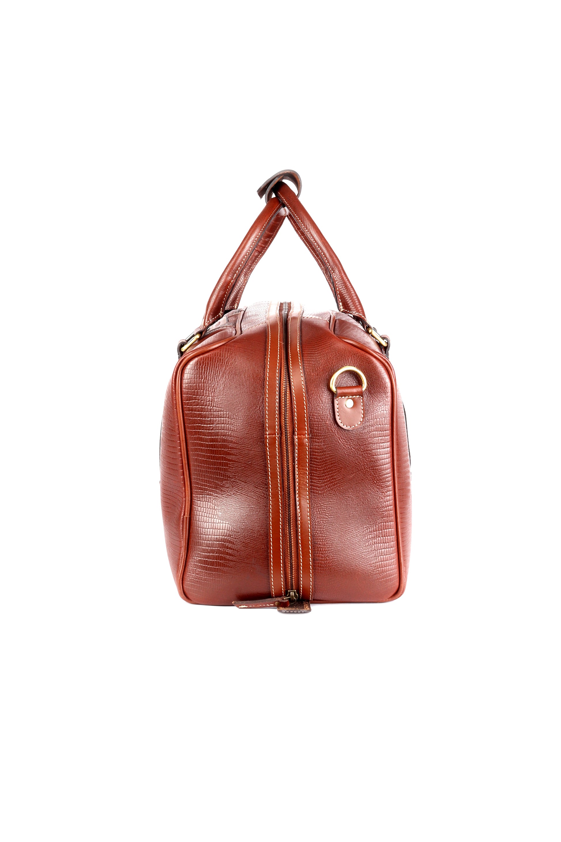Serpentine Voyager Brown Duffle Bag - Chiti