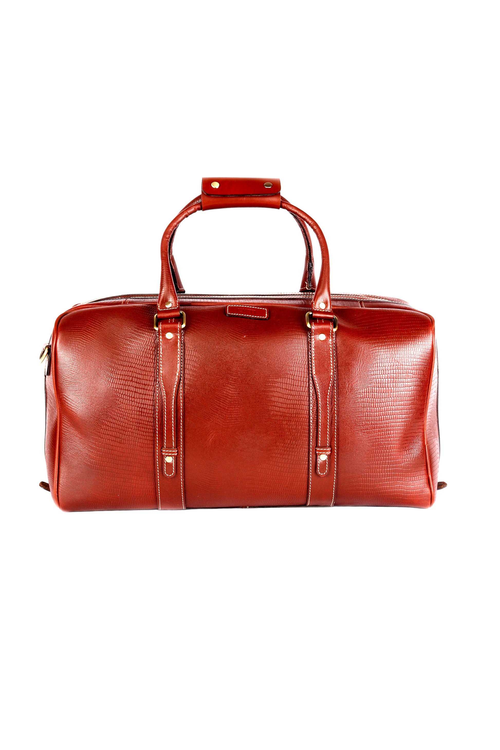 Serpentine Voyager Brown Duffle Bag - Chiti