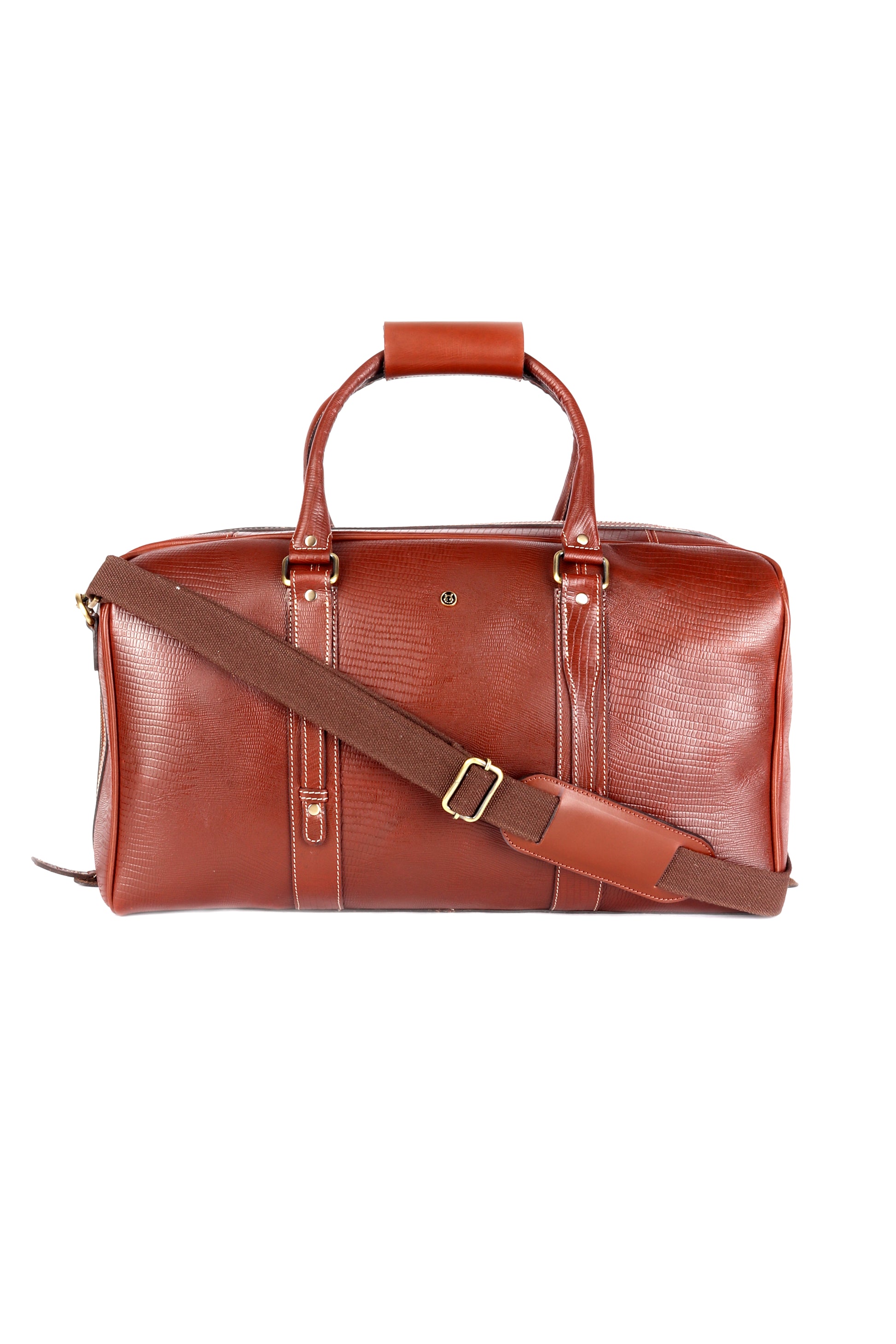 Serpentine Voyager Brown Duffle Bag - Chiti