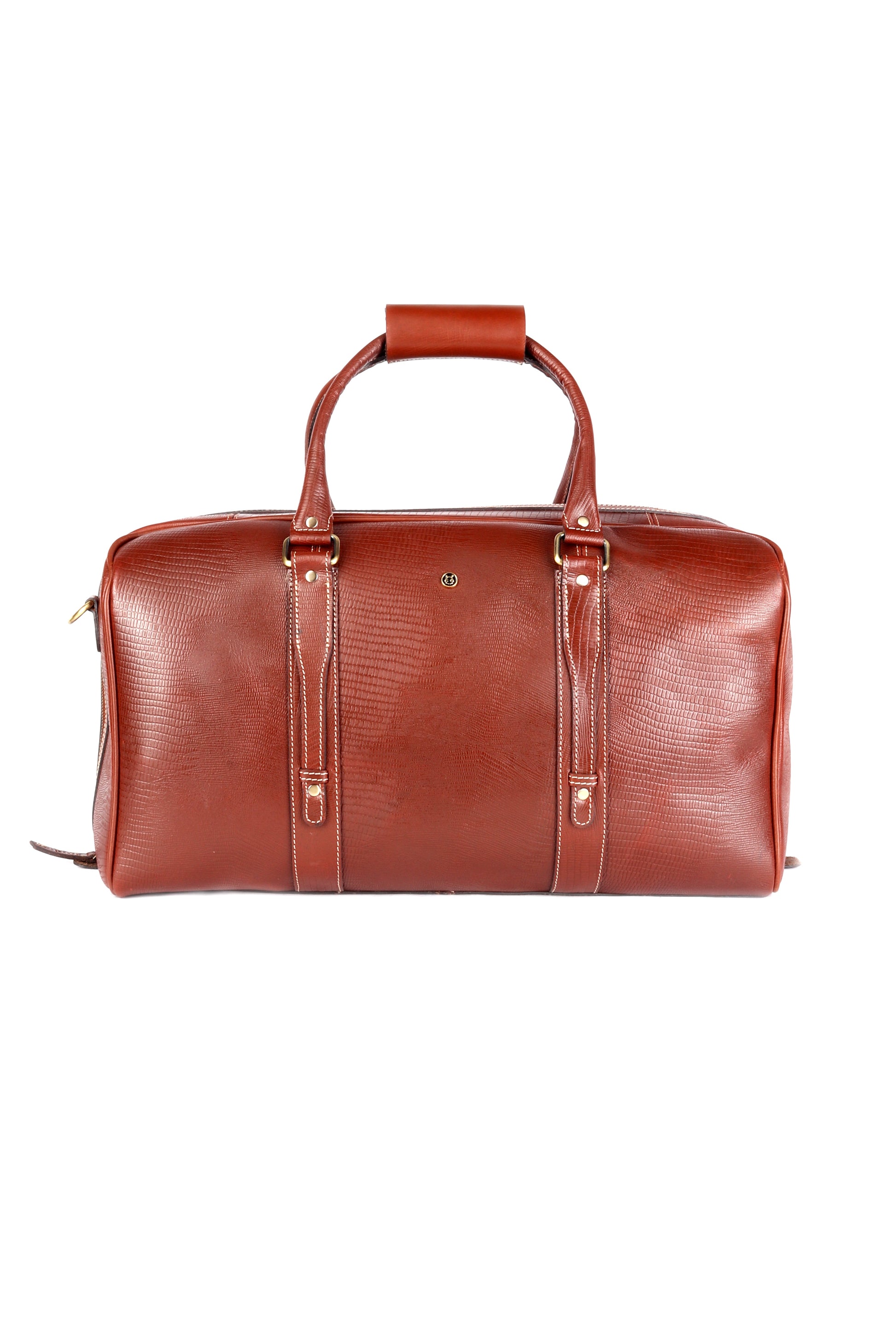 Serpentine Voyager Brown Duffle Bag - Chiti