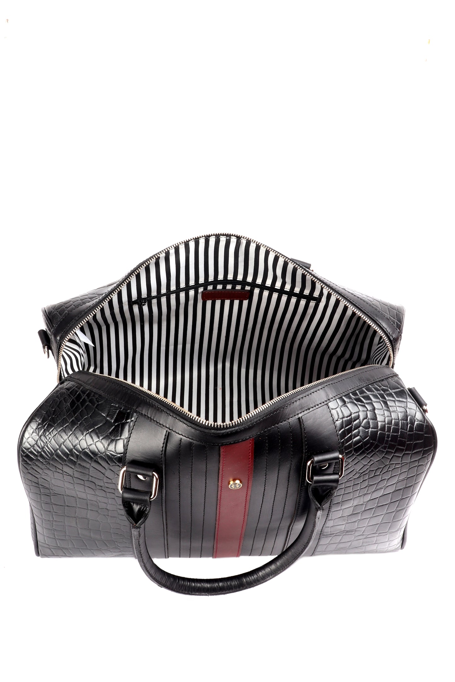 CrocoJet Black Duffle Bag - Chiti