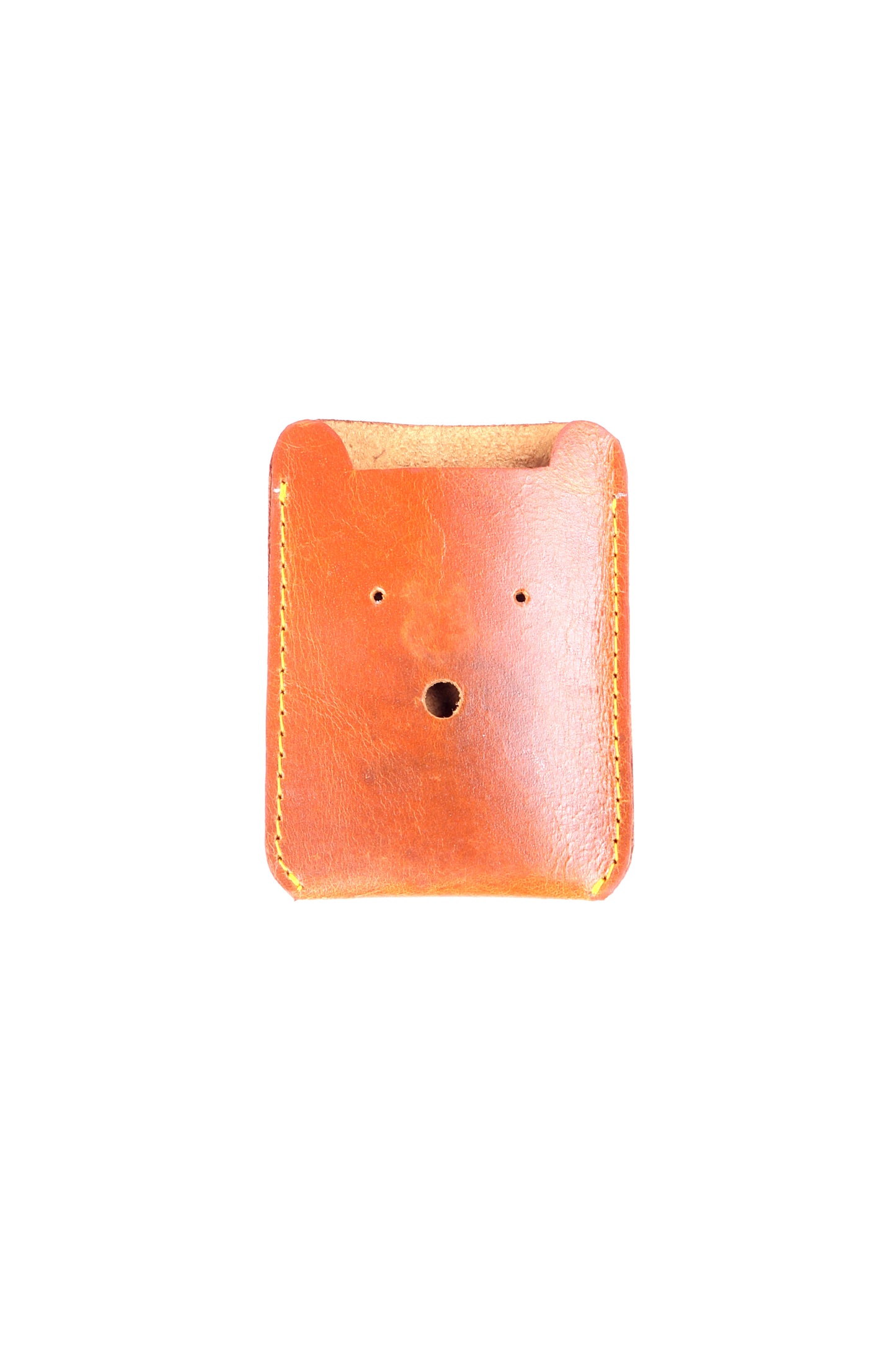 Brown Leather Card Holder - Chiti