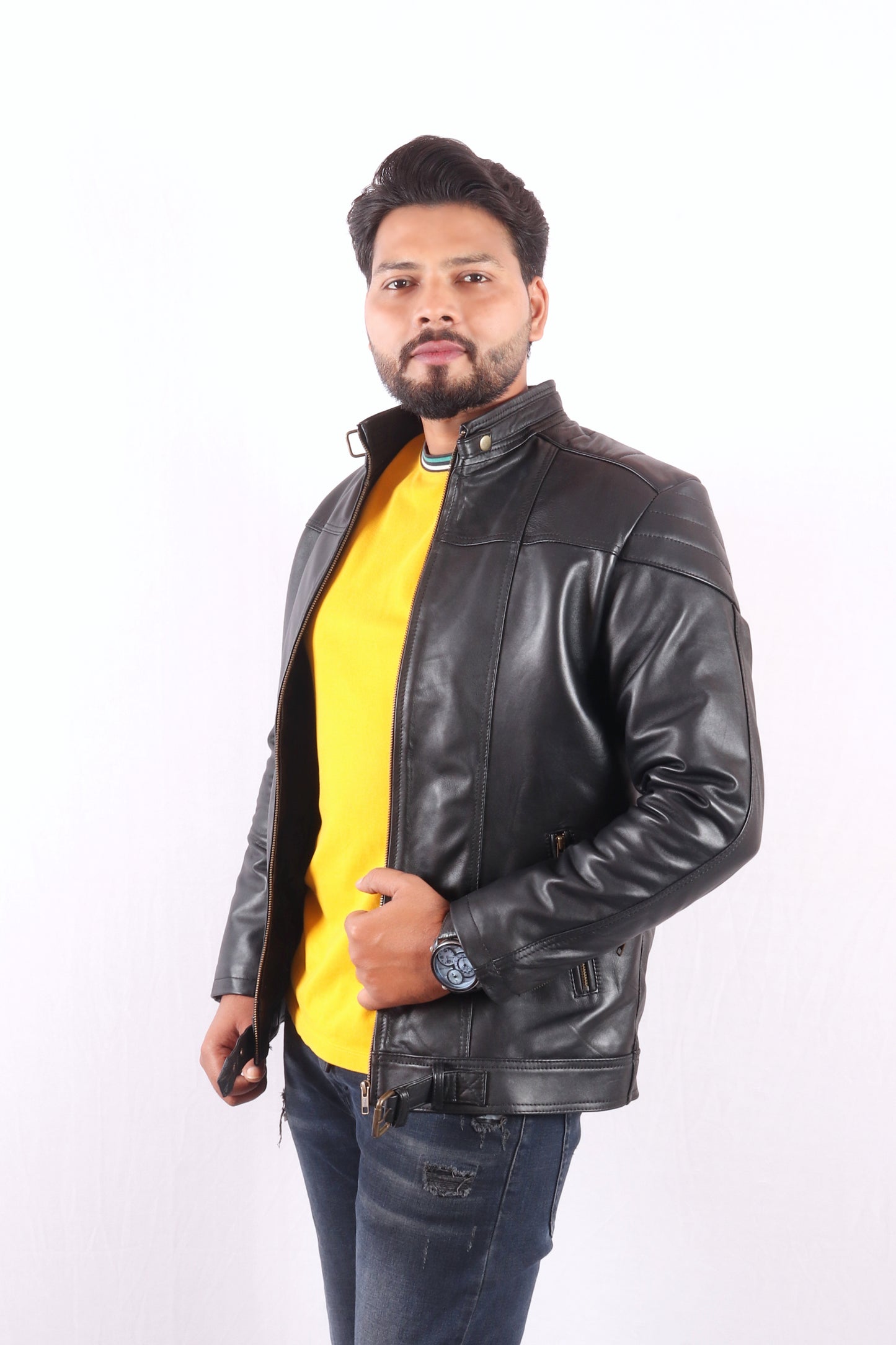 Urban Wrap Black Leather jacket