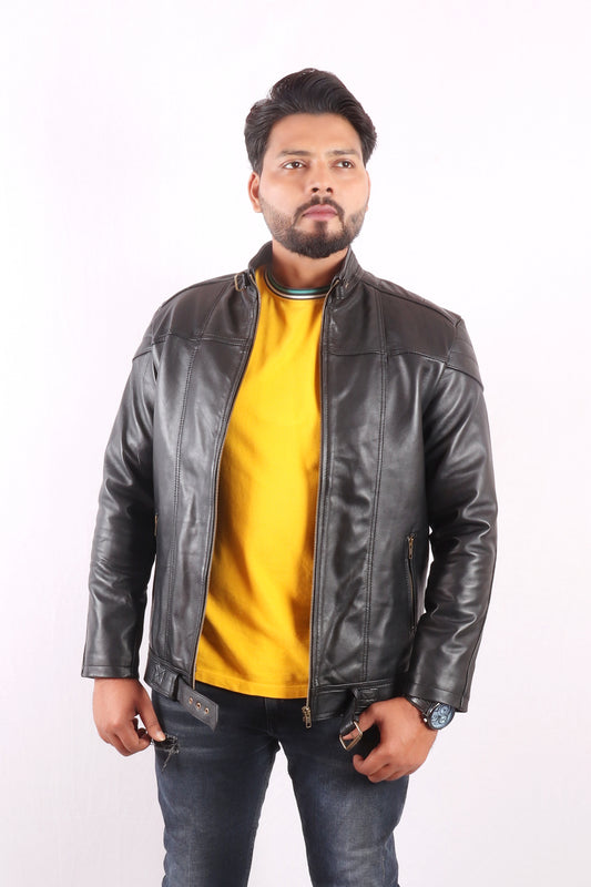 Urban Wrap Black Leather jacket