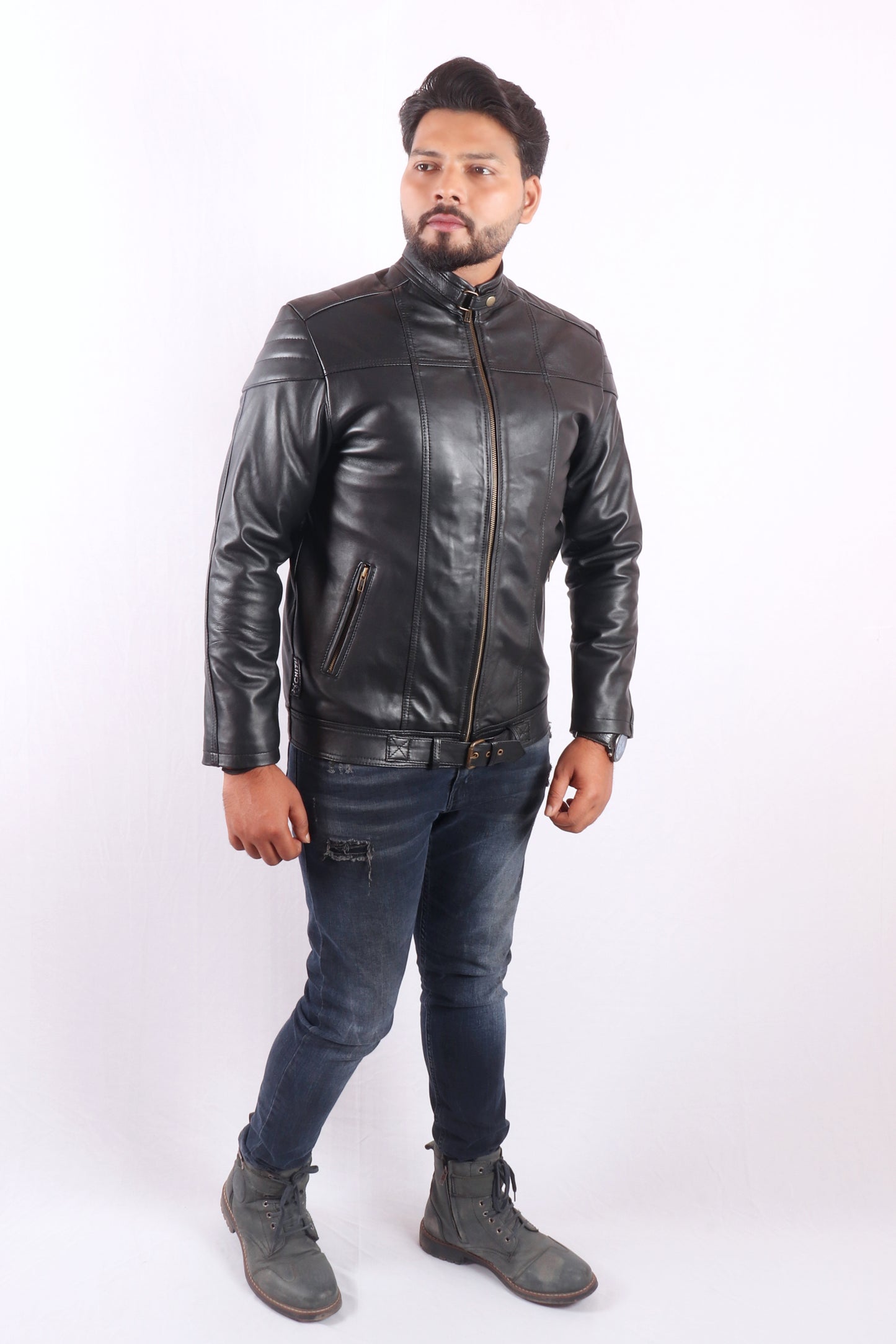 Urban Wrap Black Leather jacket