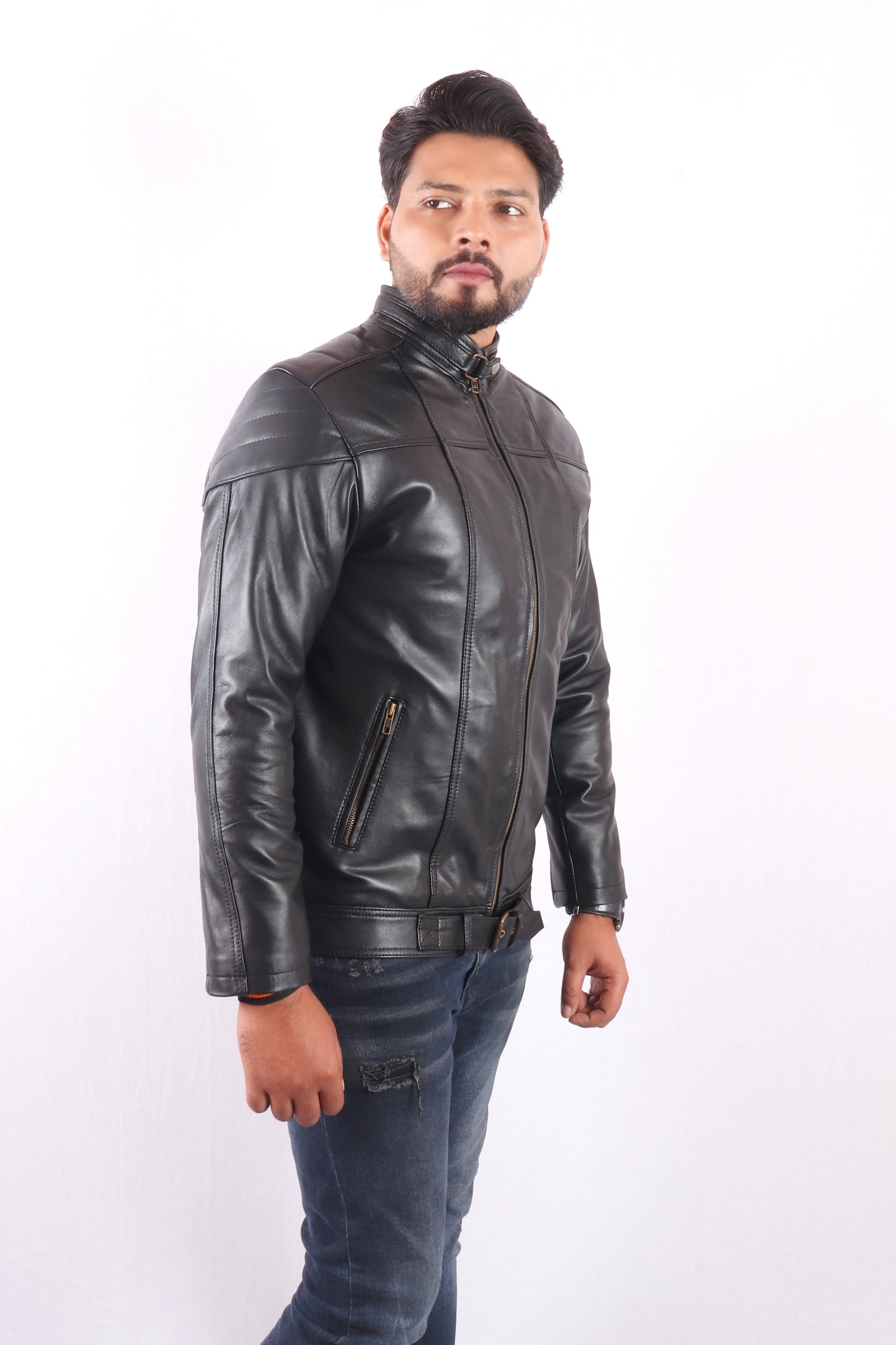 Urban Wrap Black Leather jacket